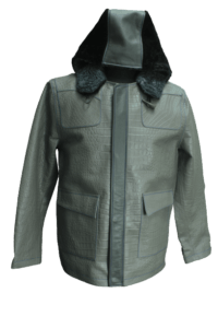 grey leather jacket - indian leather manufacturer