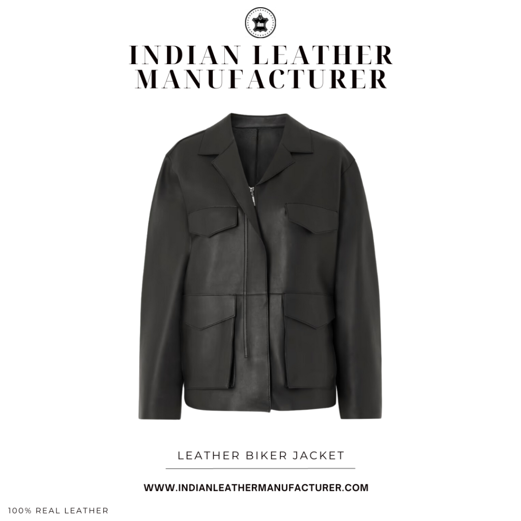 LEATHER BOMBER JACKET