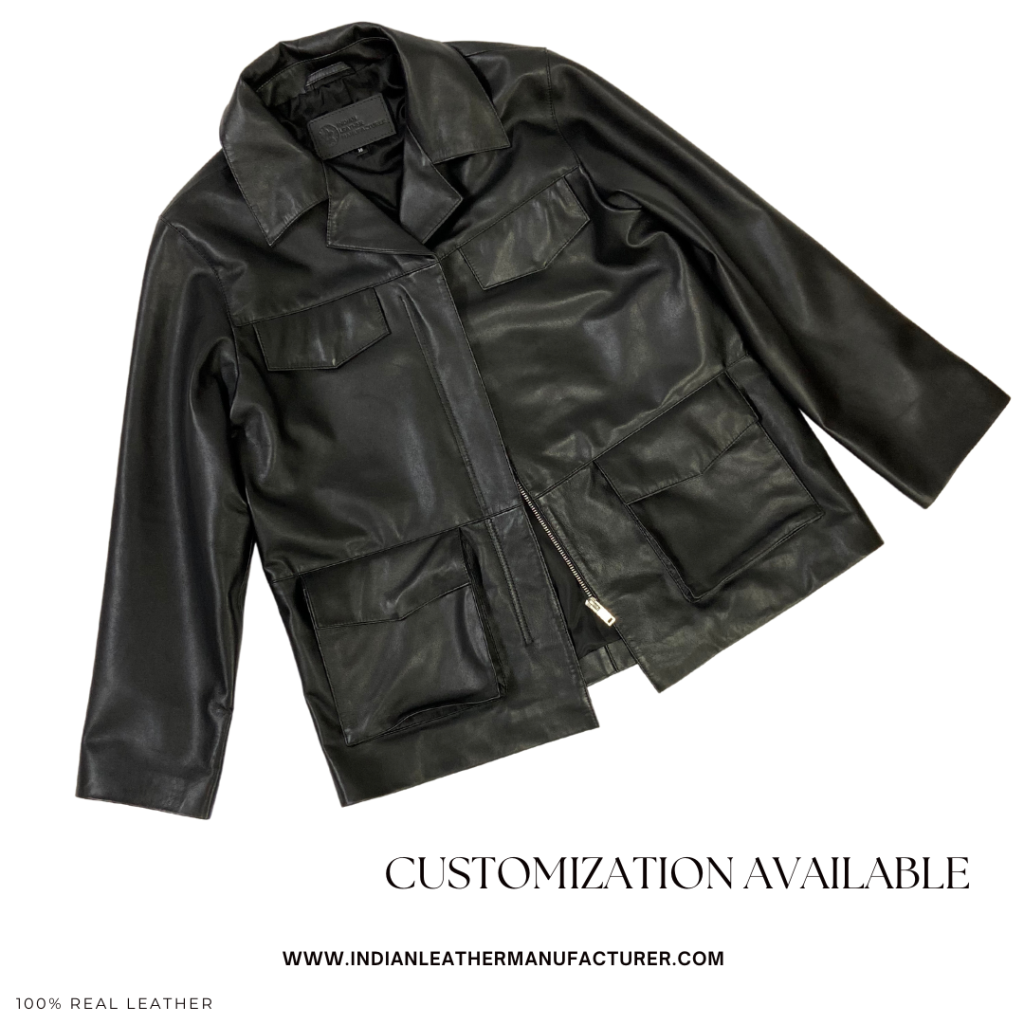 LEATHER BOMBER JACKET - customization