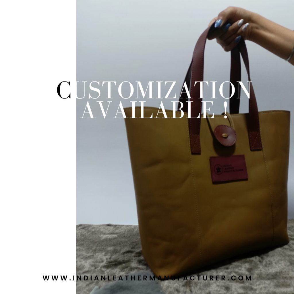 Leather Tote bag-Customization Available!