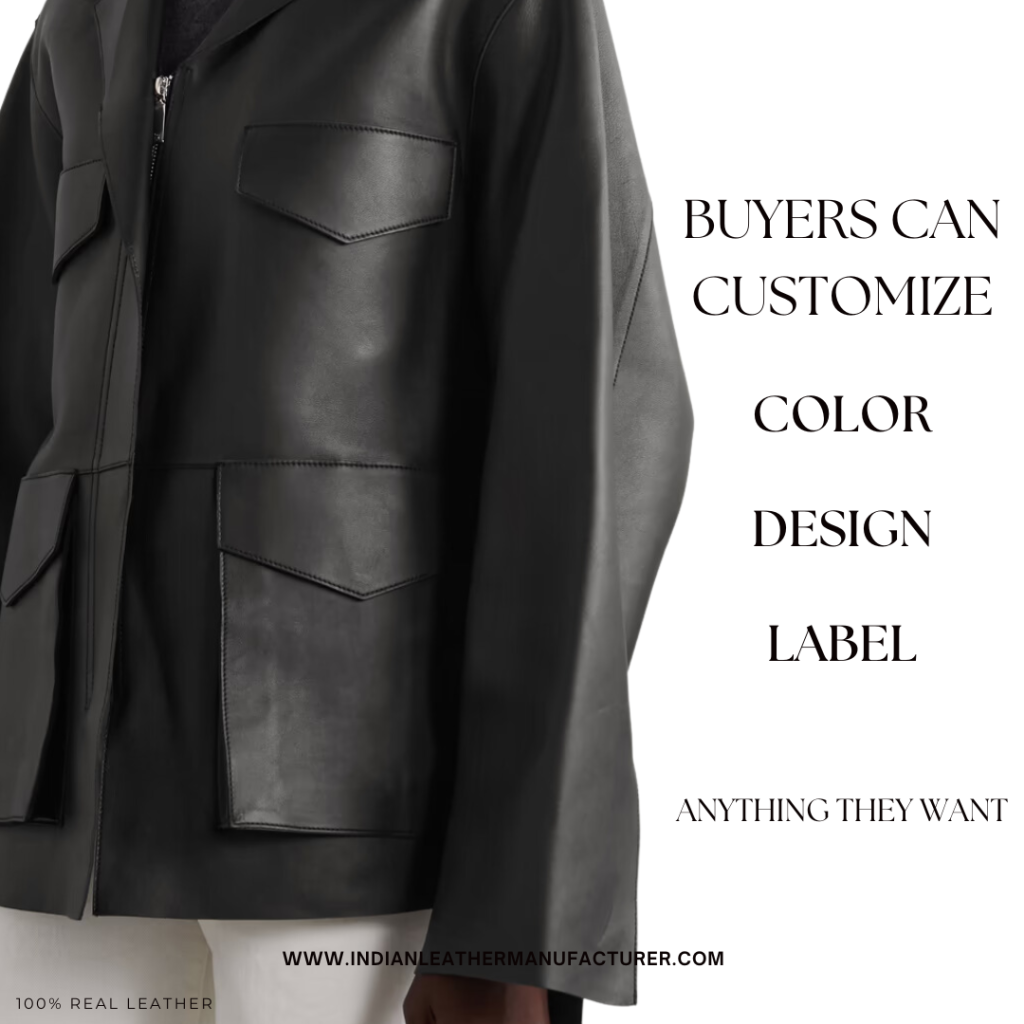 LEATHER BOMBER JACKET - options