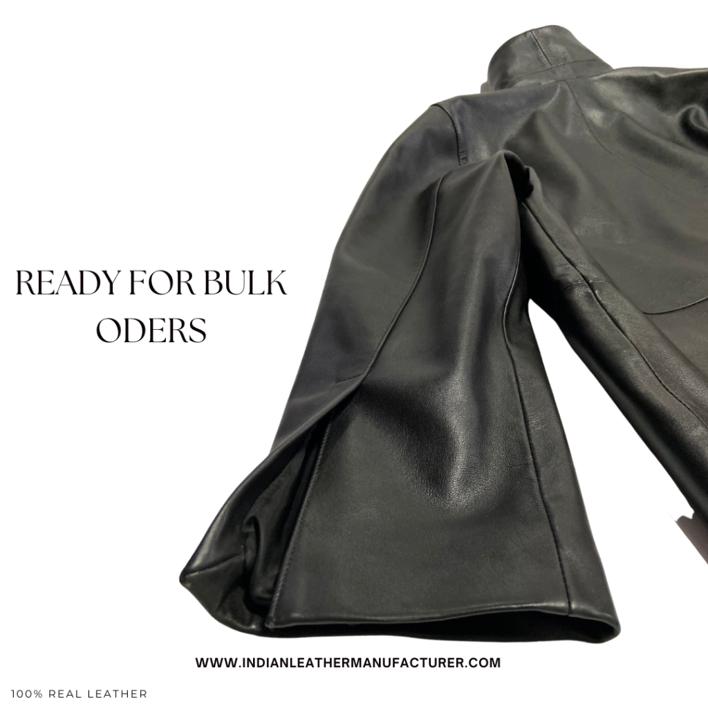LEATHER BOMBER JACKET - bulk orders