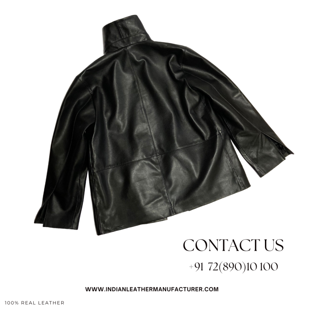 LEATHER BOMBER JACKET - contact us