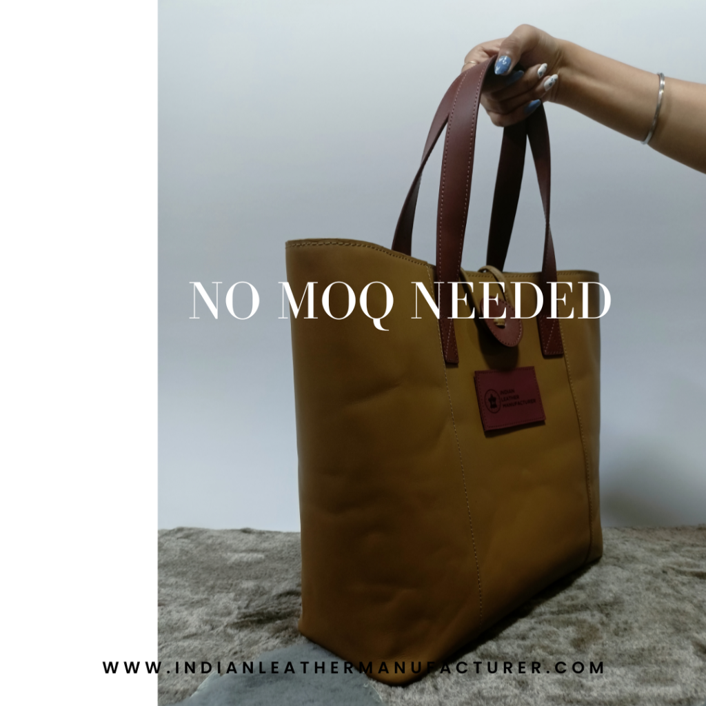Leather Tote bag- No MOQ Needed