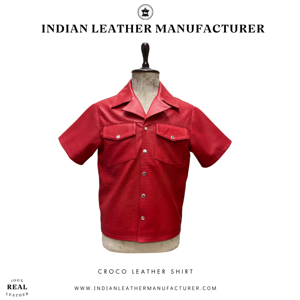 OEM Manufacturer of Western Leather Goods - leather shirt