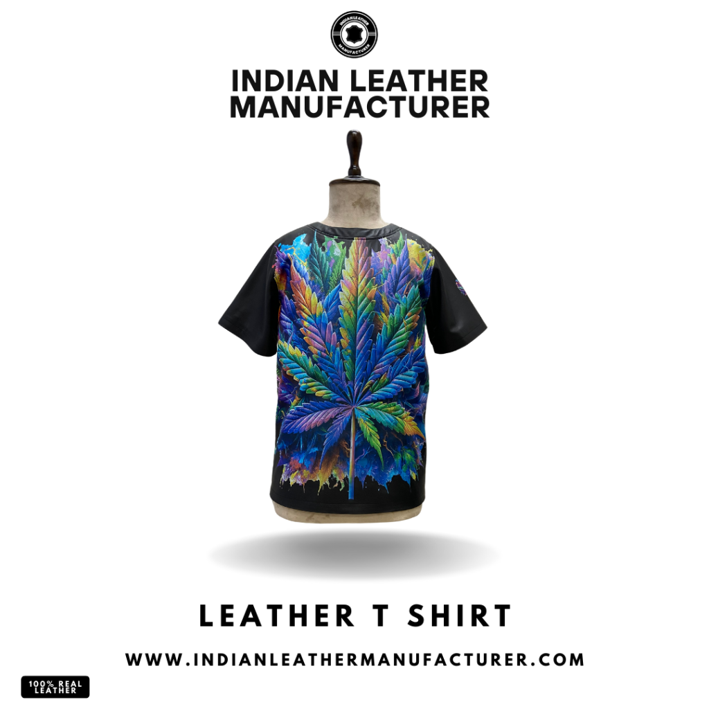 printed leather shirt