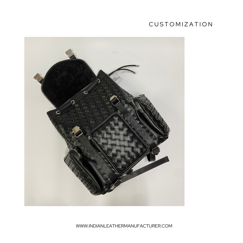 Leather backpack- Customization