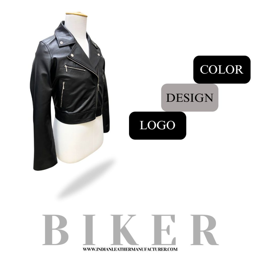 leather moto jackets for women -Color,Design,Logo
