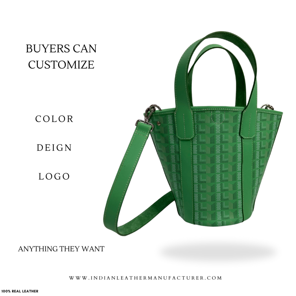 luxury printed leather handbag by ILM - customization