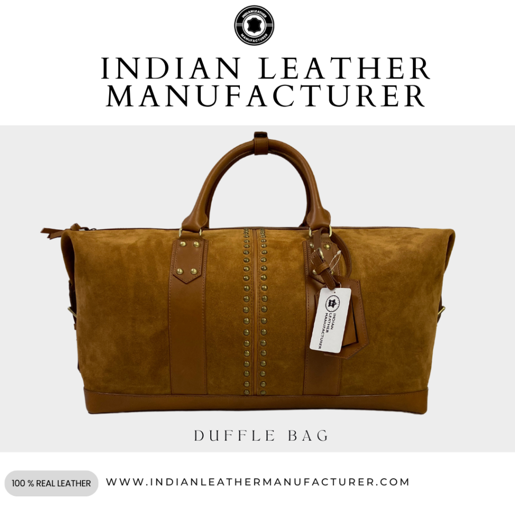 OEM Manufacturer of Western Leather Goods - suede duffle bag