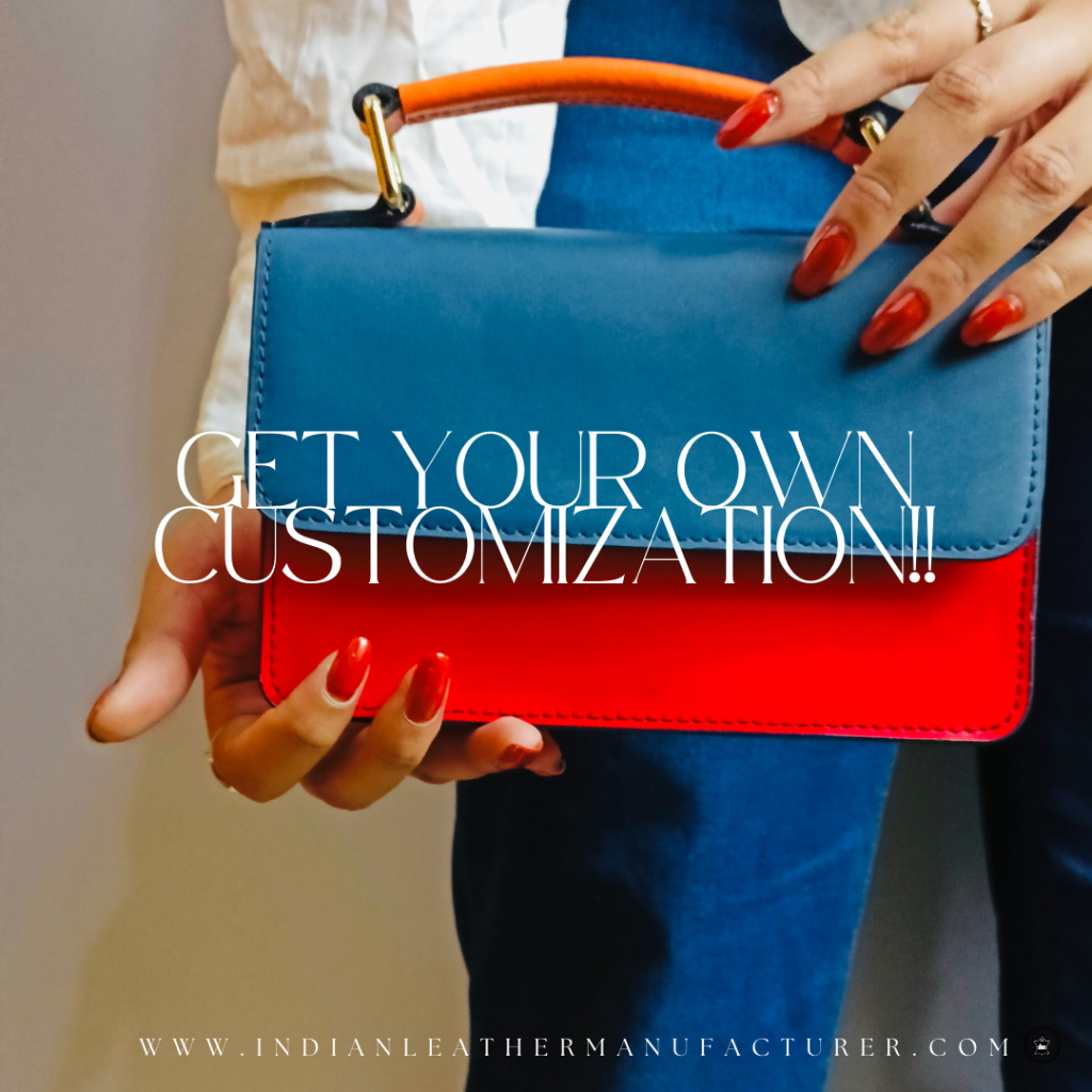 customisation of leather bags by leather exporter india
