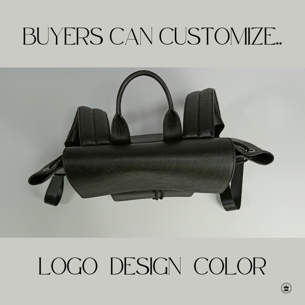 custoisation for small leather backpack