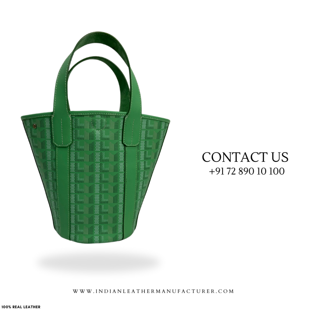 contact for bulk order of leather bucket bag