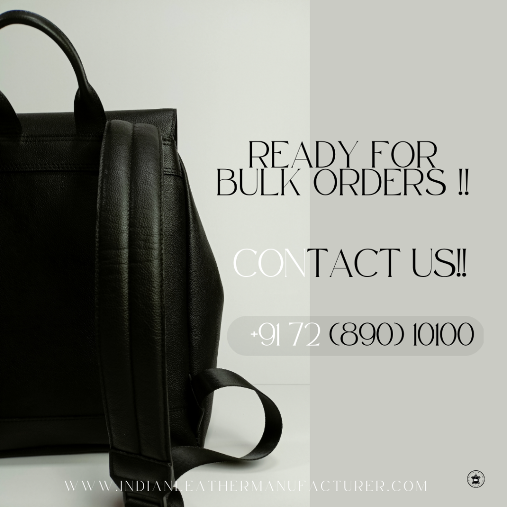contact us for bulk orders for small leather backpack