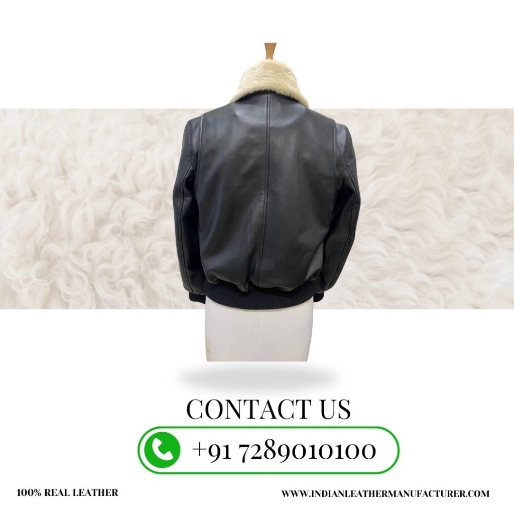 contact us for leather jacket with fur