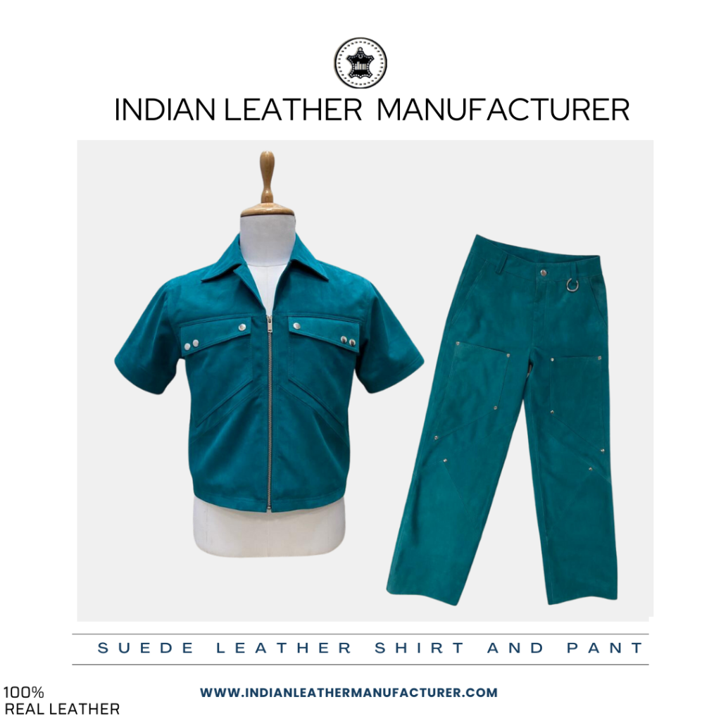 leather jacket manufacturer of suede shirt and pant