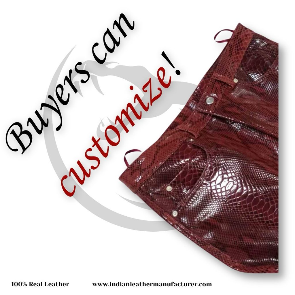 customised leather pants by ilm